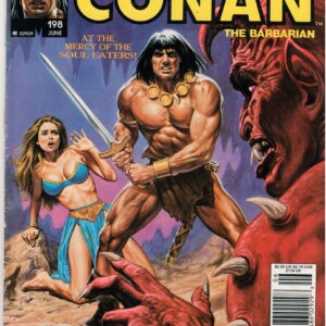 The Savage Sword Of CONAN The Barbarian # 198,At The Mercy Of The Soul Eaters. Free Ship In USA