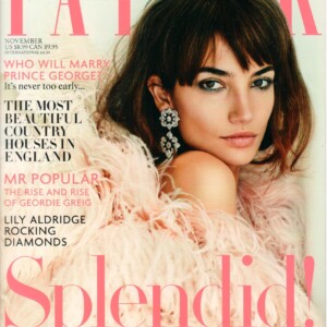TATLER - Splendid, Lily Aldridge. Ship Free In USA