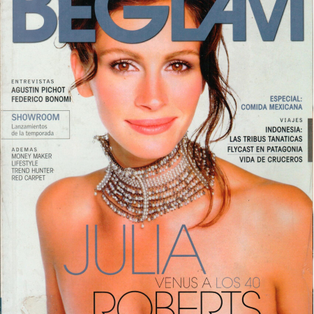 Beglam Febrero 2008, Julia Roberts, Latin. Ship Free In USA