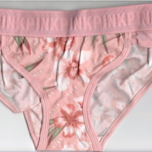 VICTORIA SECRETS PINK FLORAL PANTY - FREE SHIPPING