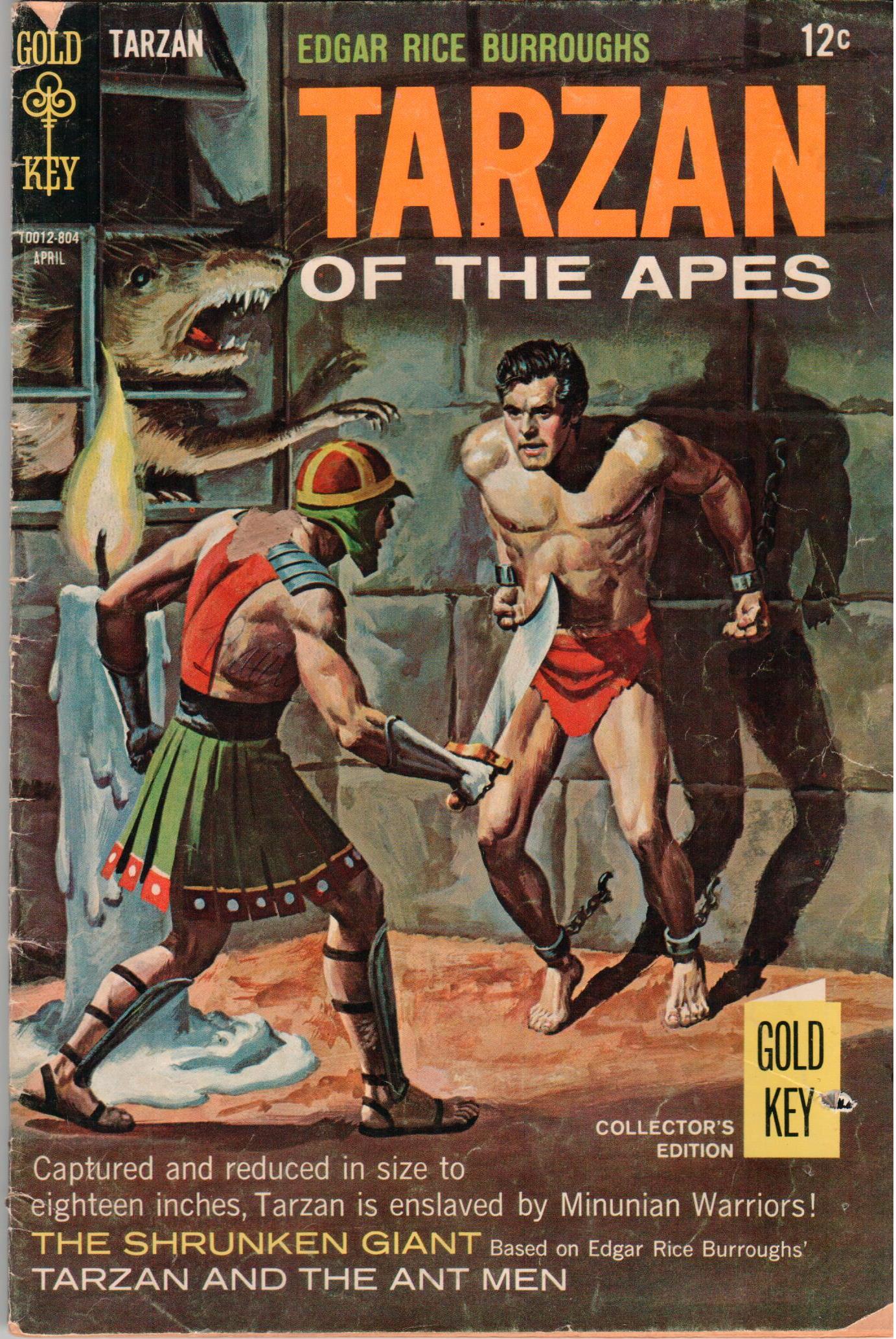 Gold Key Tarzan of the Apes Adventures ....804 , April 1968 Vintage Comic Book