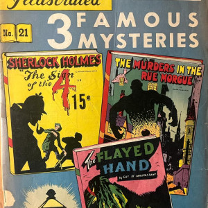 Classics Illustrated No. 21, 3 Famous Mysteries #5  1946