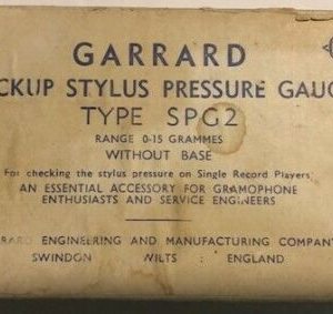 Garrard Stylus Pressure Gauge for Microgroove Pickups