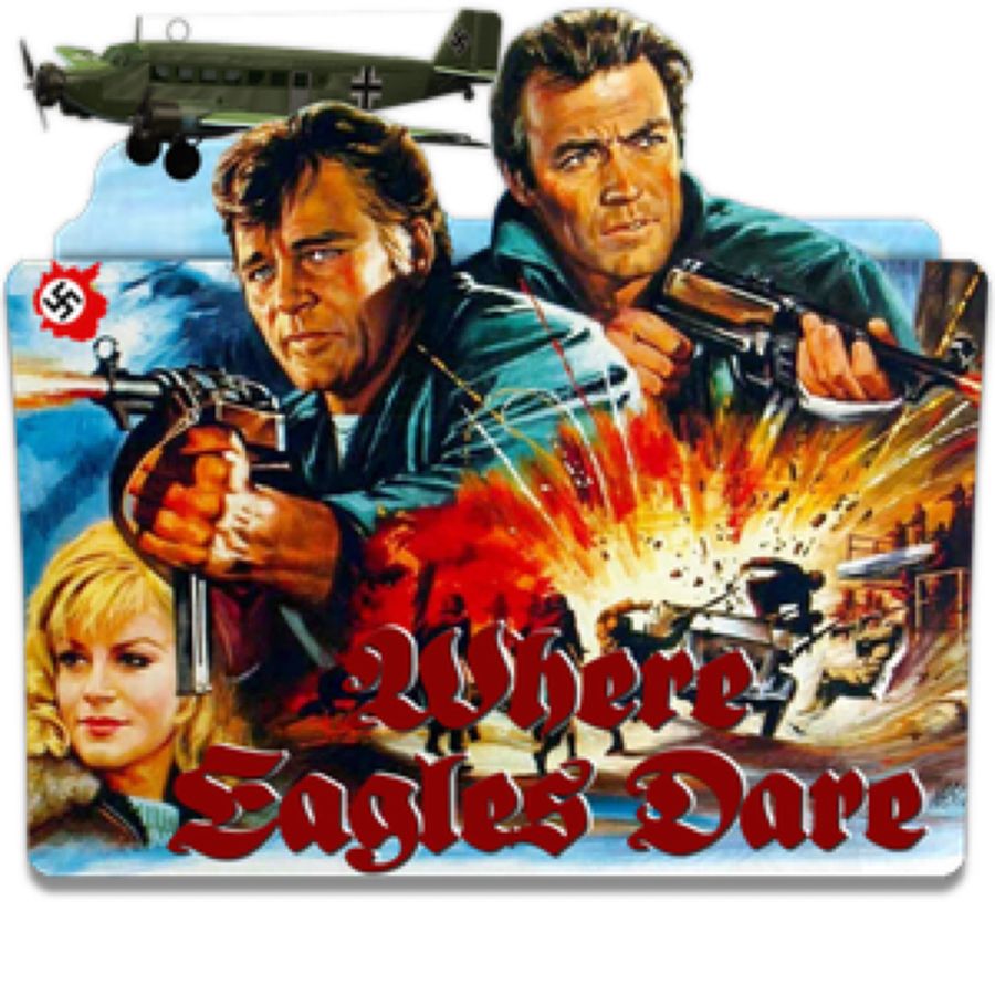 Where Eagles Dare  (War 1968)  Richard Burton, Clint Eastwood & Mary Ure  (BR)