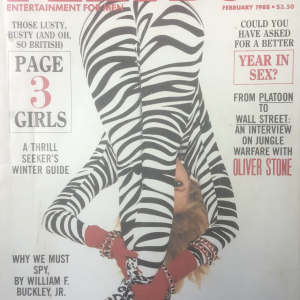 PLAYBOY FEBRUARY 1988, OLIVER STONE