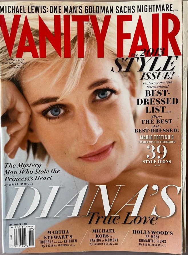 Vanity Fair September 2013, Diana's True Love.