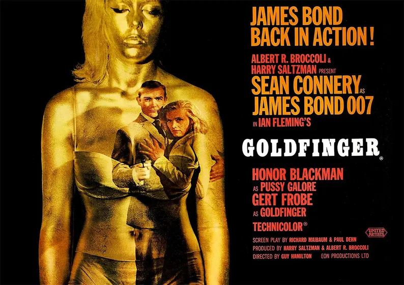 007 James Bond Goldfinger, 1964 , Sean Connery