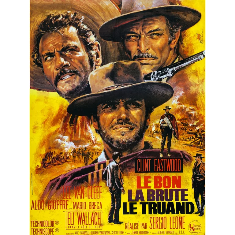The Good the Bad and the Ugly, Clint Eastwood, Lee Van Cleef, Sergio Leone, Ennio Moroconi, 1966