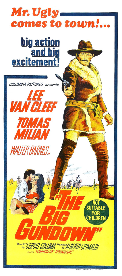 The Big Gun down, Mr. Ugly Comes To Town, Run Man Run, Lee Van Cleef, Sergio Sollima, Ennio  Moroconi