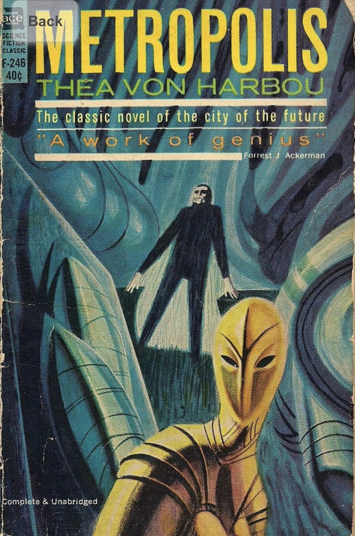 Metropolis, Thea Von Harbou, Ace SF Classic Books