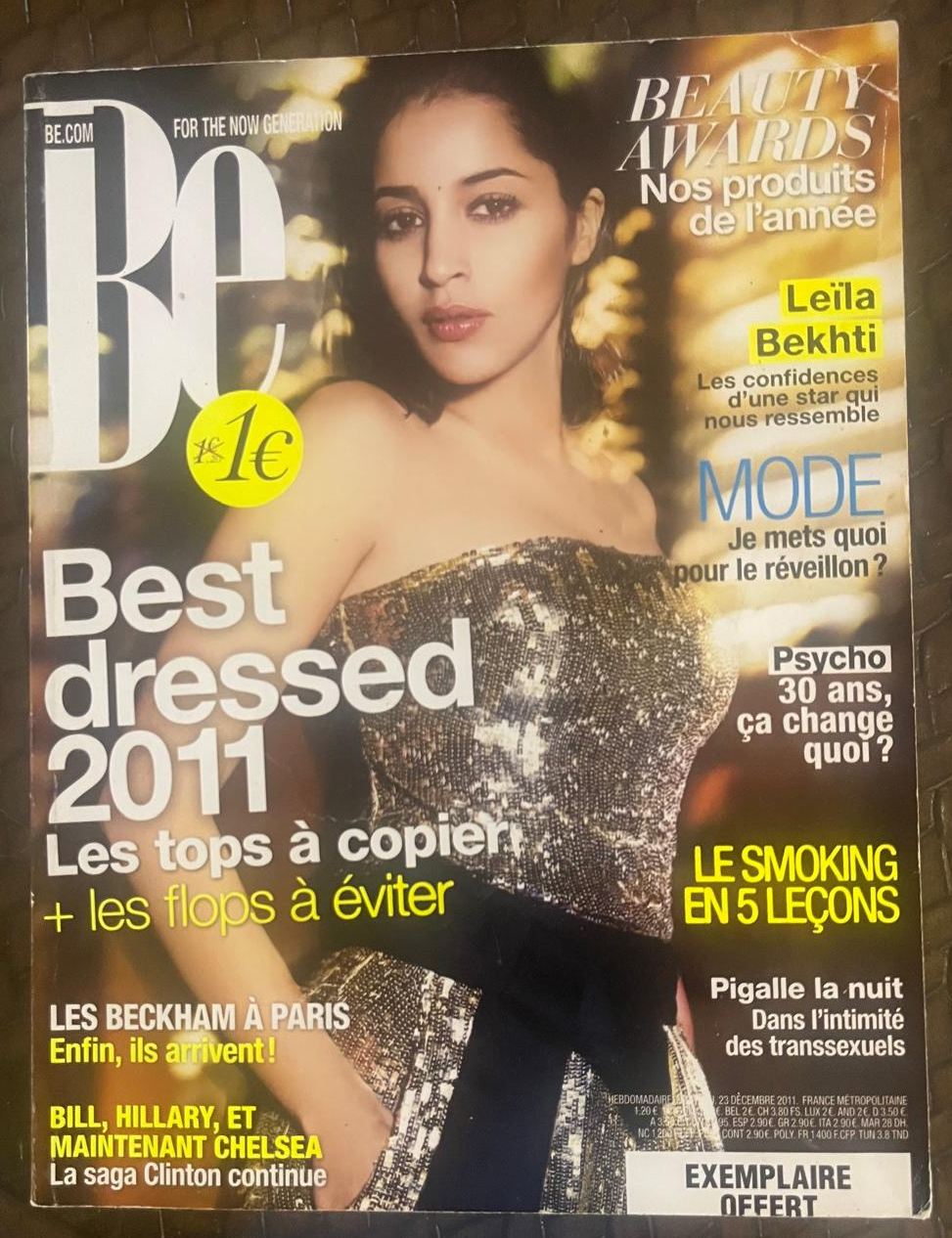 BE Magazine French , 23 Oct. 2011 , Best Dressed 2011 , Leila Bekhti