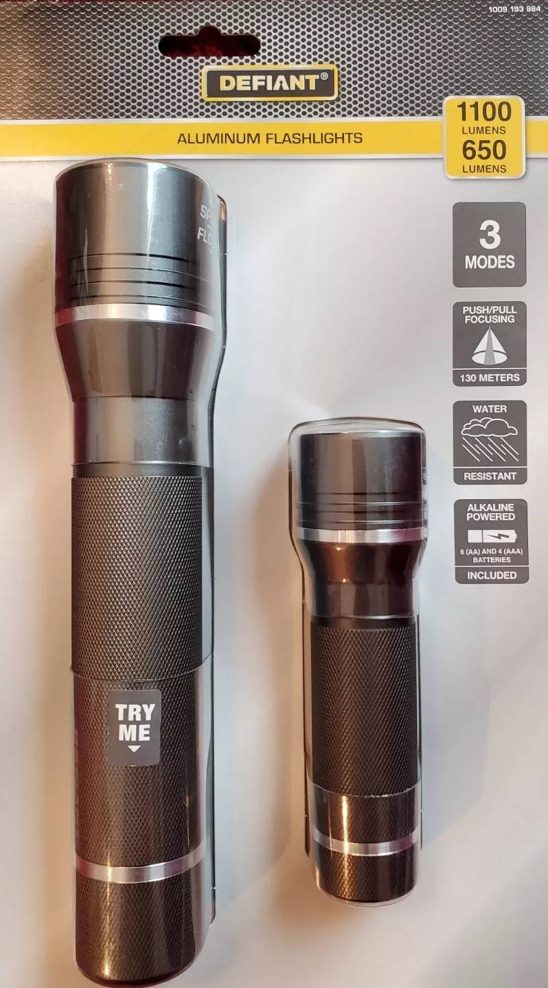 Defiant Aluminum Flashlight