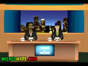 Woman sets-Vending Machine on Fire, Wicked Hype Cartoon