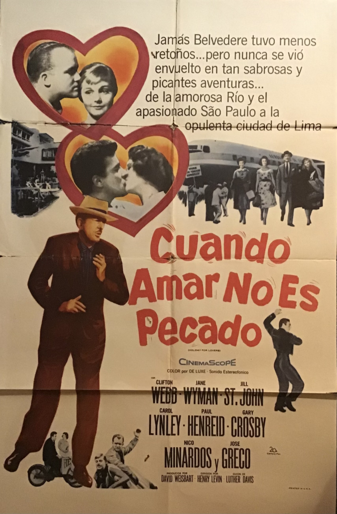 Holiday for lovers , Clifton Webb, Jane Wyman, 1959 Fox Movie