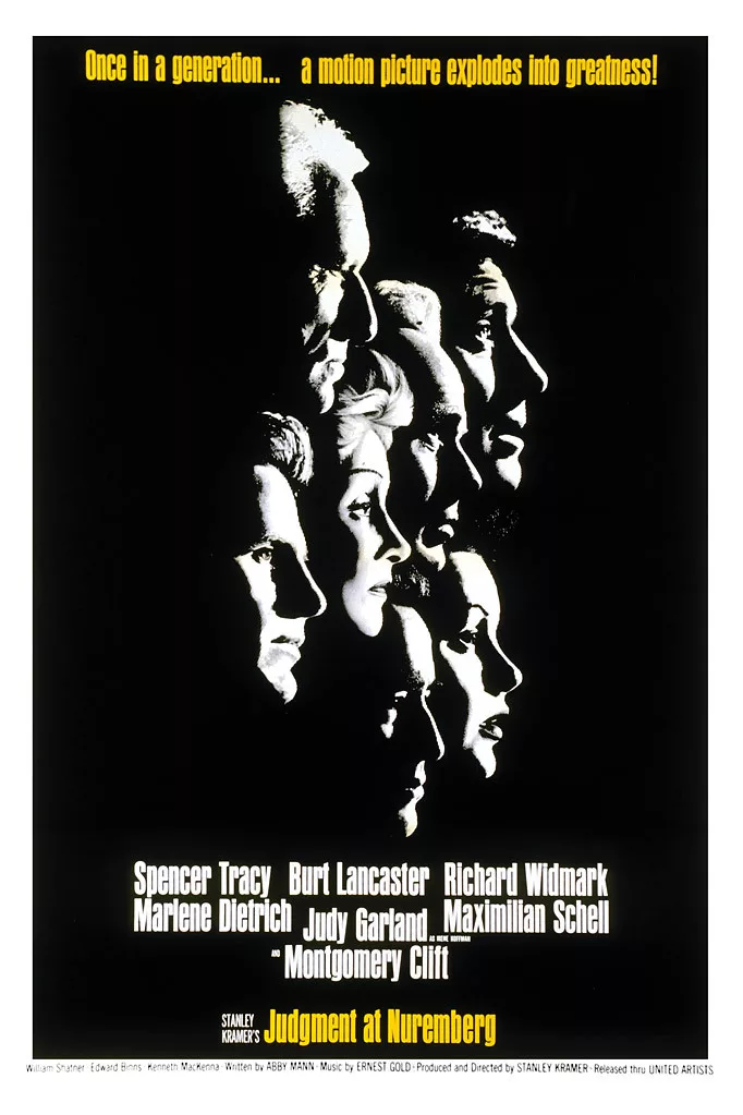 Judgment at Nuremberg,1961, Spencer Tracy, Burt Lancaster, Richard Widmark