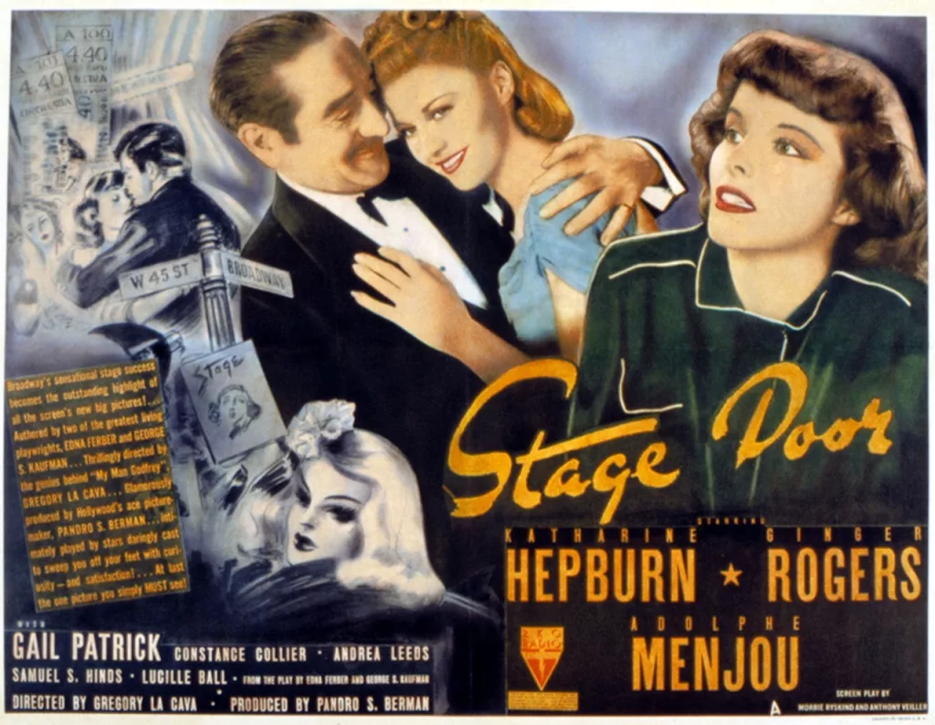 Stage Door,1937, Katharine Hepburn, Ginger Rogers