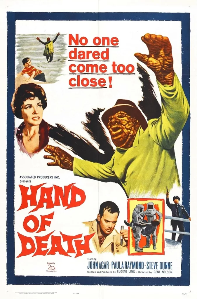 Hand of Death, John Agar, Paula Raymond, 1962
