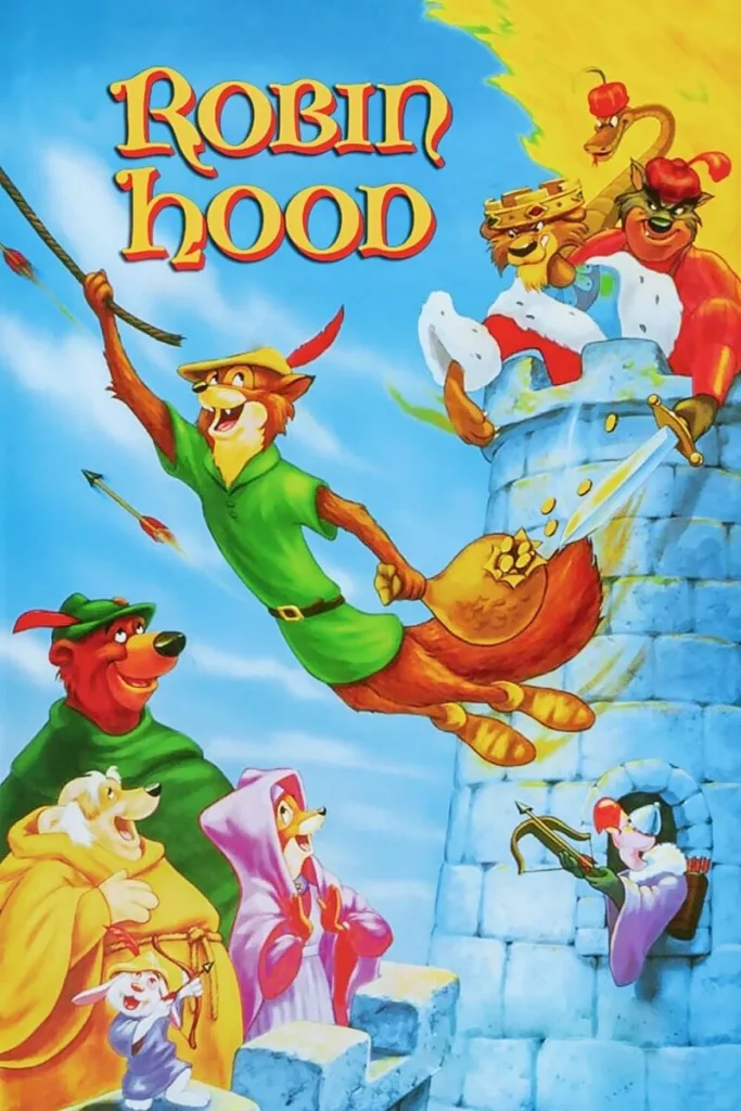 Robin Hood. 1973, Peter Ustinov, Phil Harris, Brian Bedford
