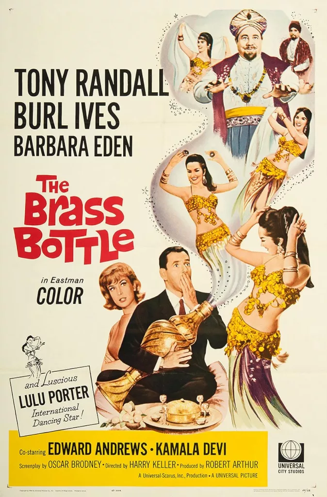 The Brass Bottle, 1964, Tony Randall, Burl Ives, Barbara Eden