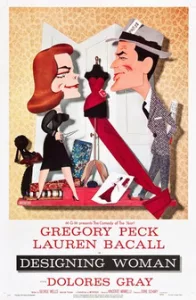 Designing Woman, Gregory Peck, Lauren Bacall, and Dolores Gray,1957