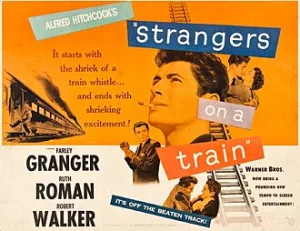 Strangers on a Train, Alfred Hitchcock, Farley Granger, Ruth Roman, 1951