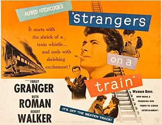 Strangers on a Train, Alfred Hitchcock, Farley Granger, Ruth Roman, 1951