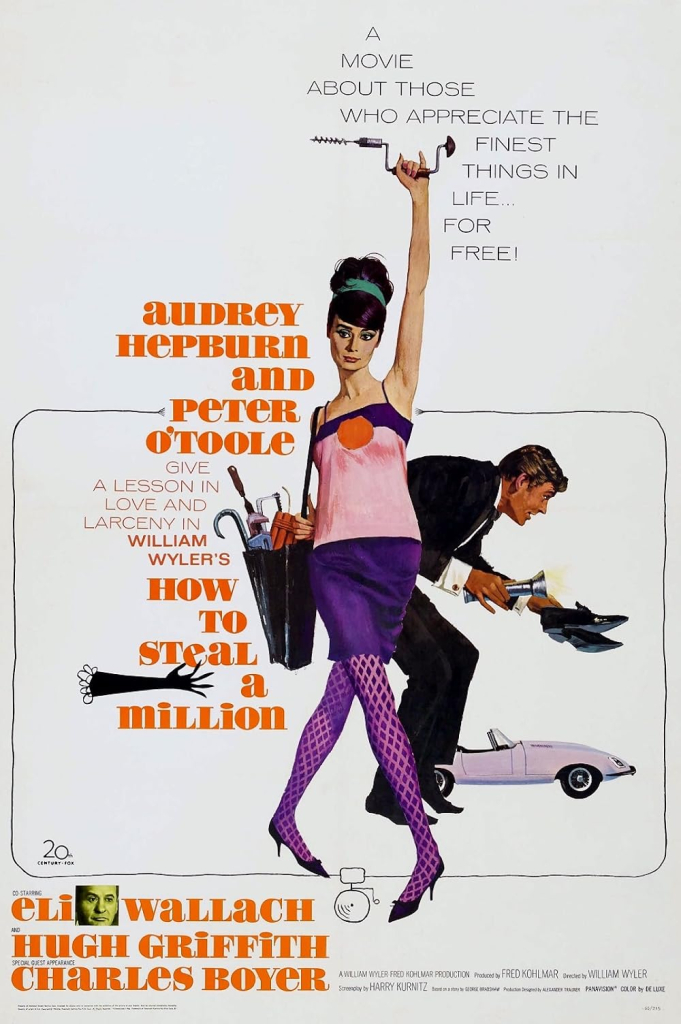 How To Steal A Million, Audrey Hepburn, Peter O’Toole, 1966