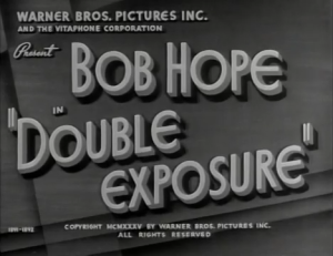 Double Exposure 1935 Bob Hope Jules Epailly John Berkes