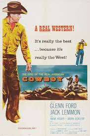 Cowboy, Glenn Ford, Jack Lemmon, Anna Kashfi, 1958