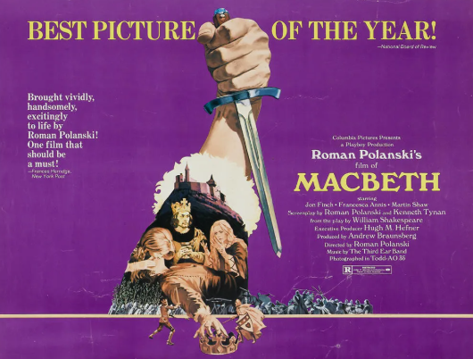 Macbeth, Jon Finch, Francesca Annis, Martin Shaw,1971