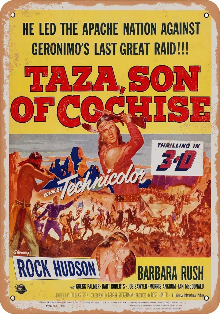 Taza Son of Chochise, Rock Hudson, Barbara Rush,