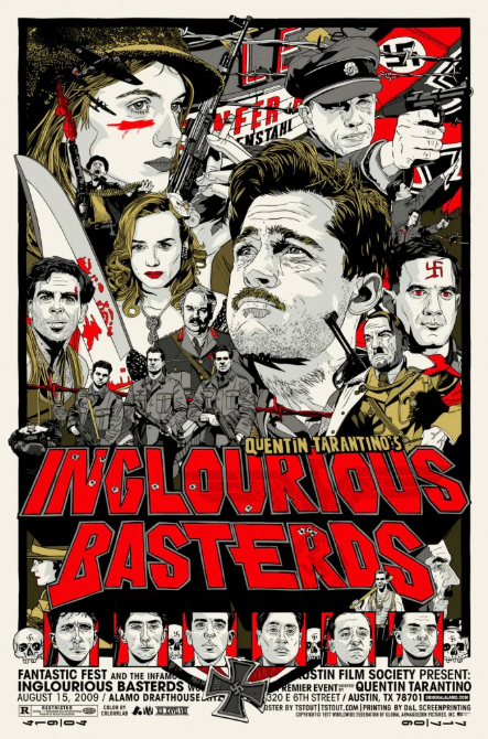 Inglourious Basterds, Brad Pitt, Christoph Waltz, Michael Fassbender, 2009