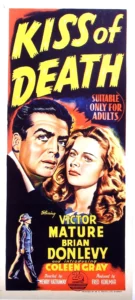 Kiss Of Death, Victor Mature, Brian Donlevy, Richard Widmark, (1947 Film)