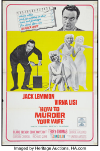 How to Murder Your Wife, Jack Lemmon, Virna Lisi, Claire Trevor,1965