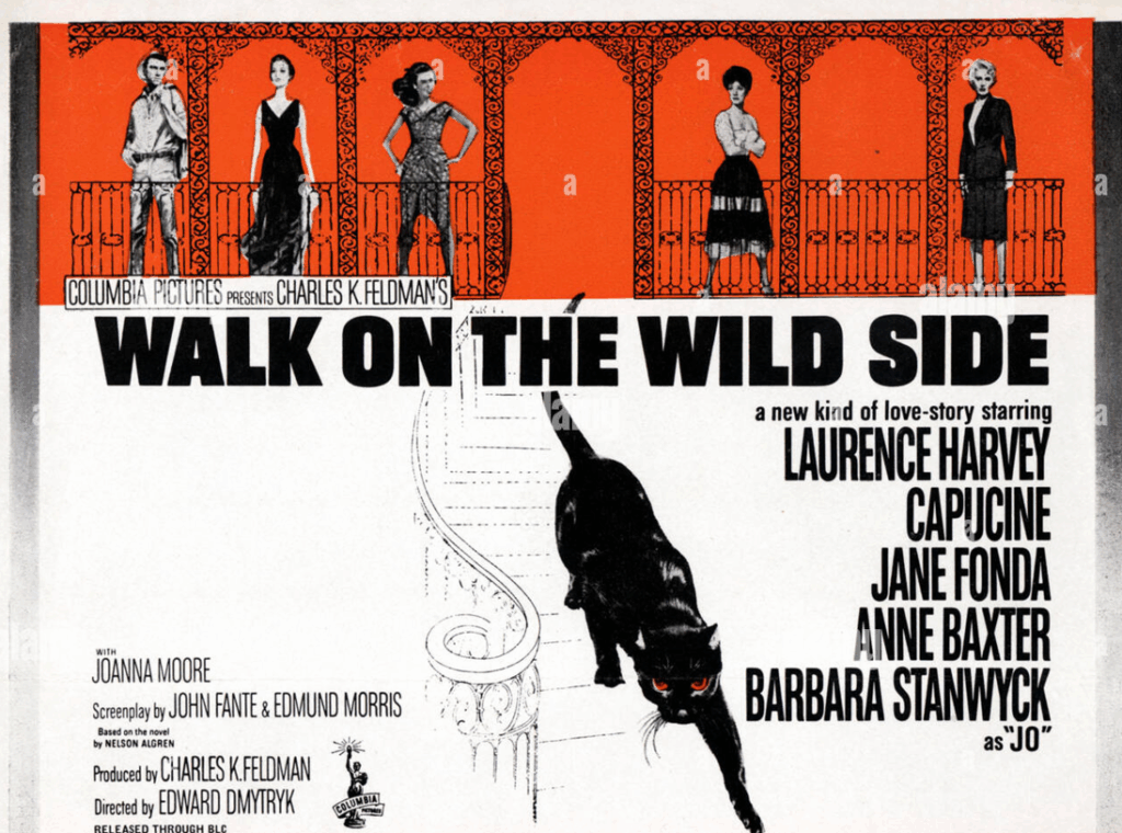 Walk on the Wild Side, Laurence Harvey Capucine, Jane Fonda, 1962