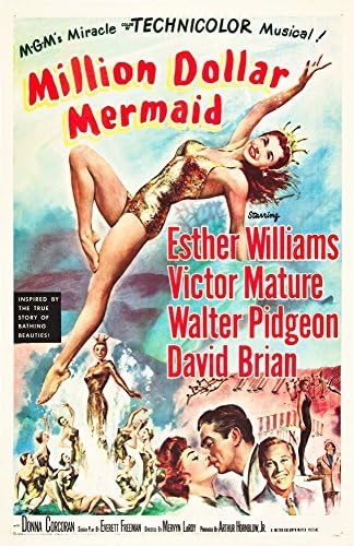 Million Dollar Mermaid (1952), Esther Williams, Victor Mature, Walter Pidgeon