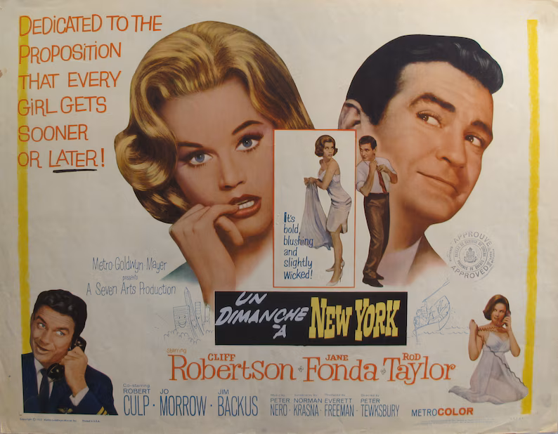 Sunday in New York (1963), Jane Fonda, Rod Taylor