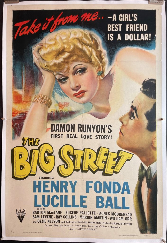 The Big Street, Henry Fonda, Lucille  Ball, 1942 Film