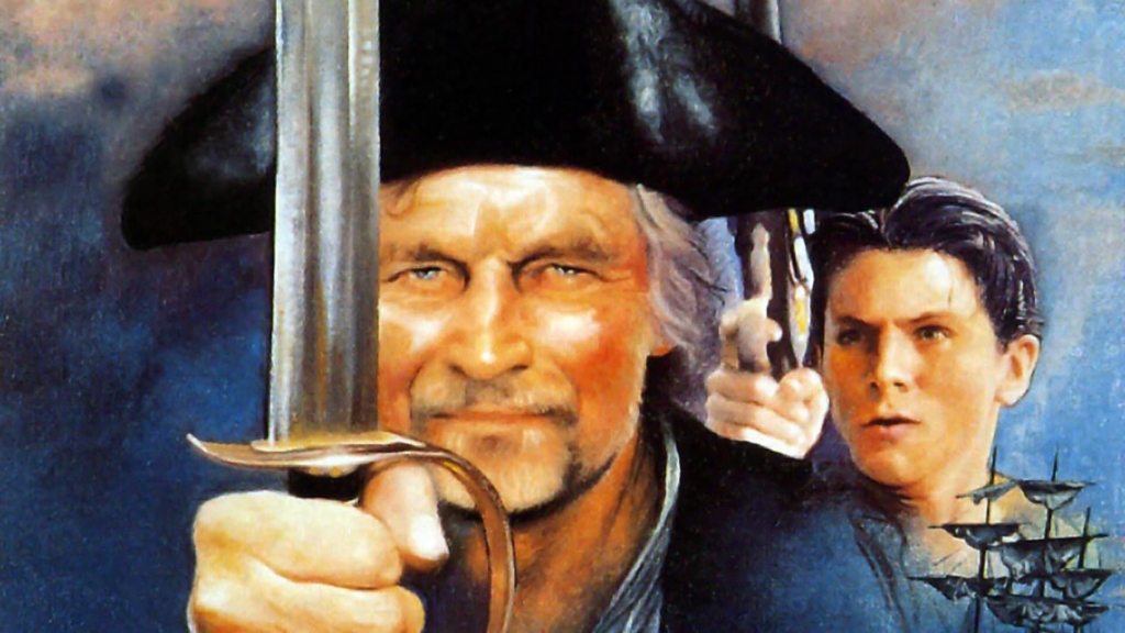 Treasure Island, Charlton Heston, Christian Bale, 1990