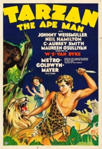 Tarzan The Ape Man 1932, Johnny Weismuller, Maureen O'Sullivan