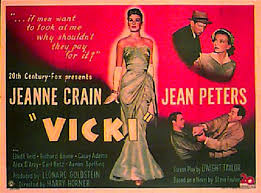 VICKI (1953), Jeanne Crain, Jean Peters, Crime , Drama, Mystery
