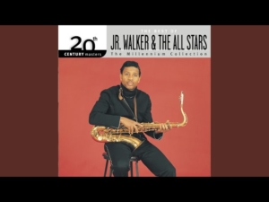 Album cover for 20th Century Masters: Jr. Walker & The All Stars, Millennium Collection; man in a black suit holding a saxophone against a red background.